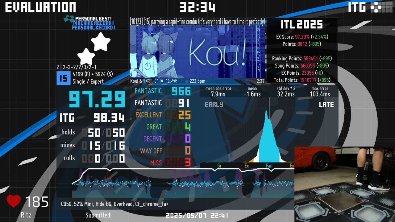 parrying a rapid fire combo [15] 97.29%