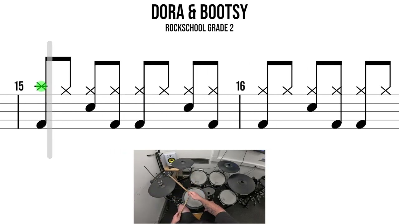 Дора и Бутси – Rockschool Grade 2 | Прохождение игры на барабанах 🥁
