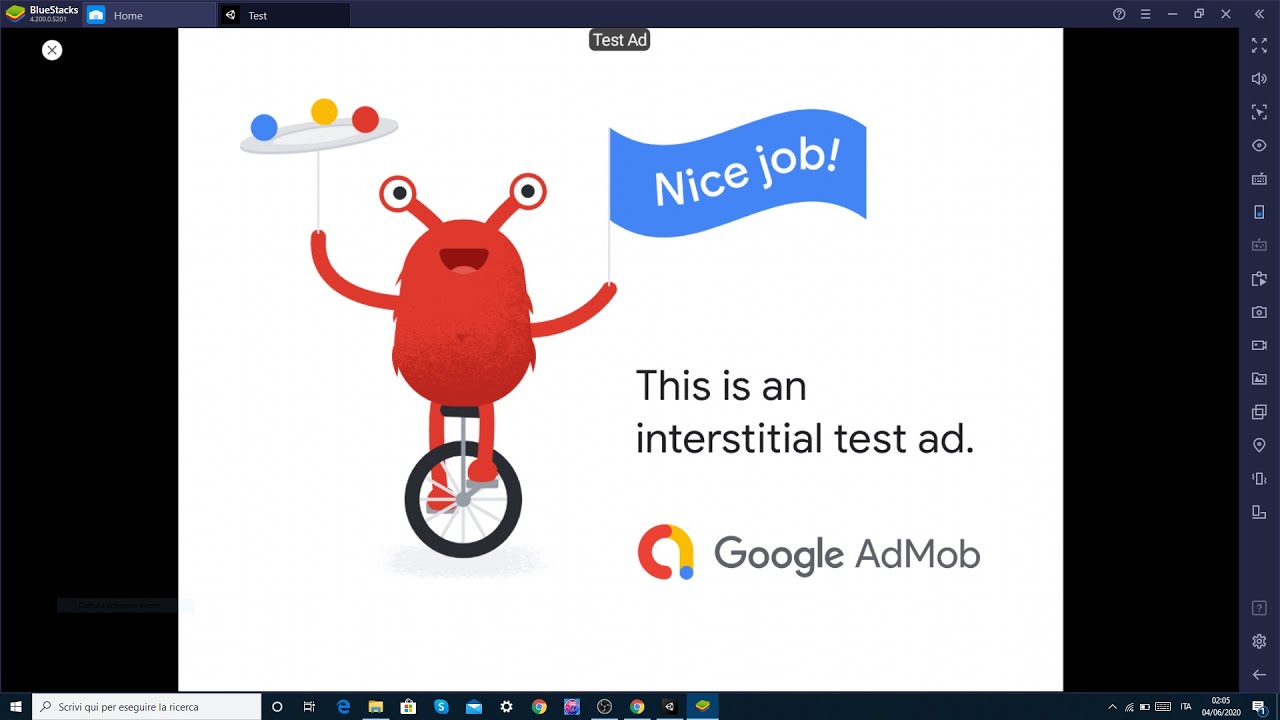 Create an AdMob interstitial in Unity