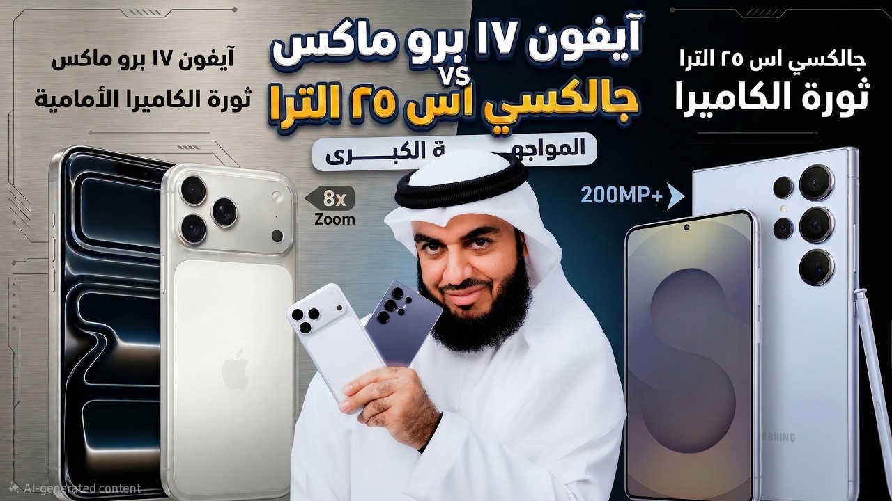 iPhone 17 Pro Max vs Galaxy S25 Ultra | تحدي الكبار ولا مكان للصغار!!