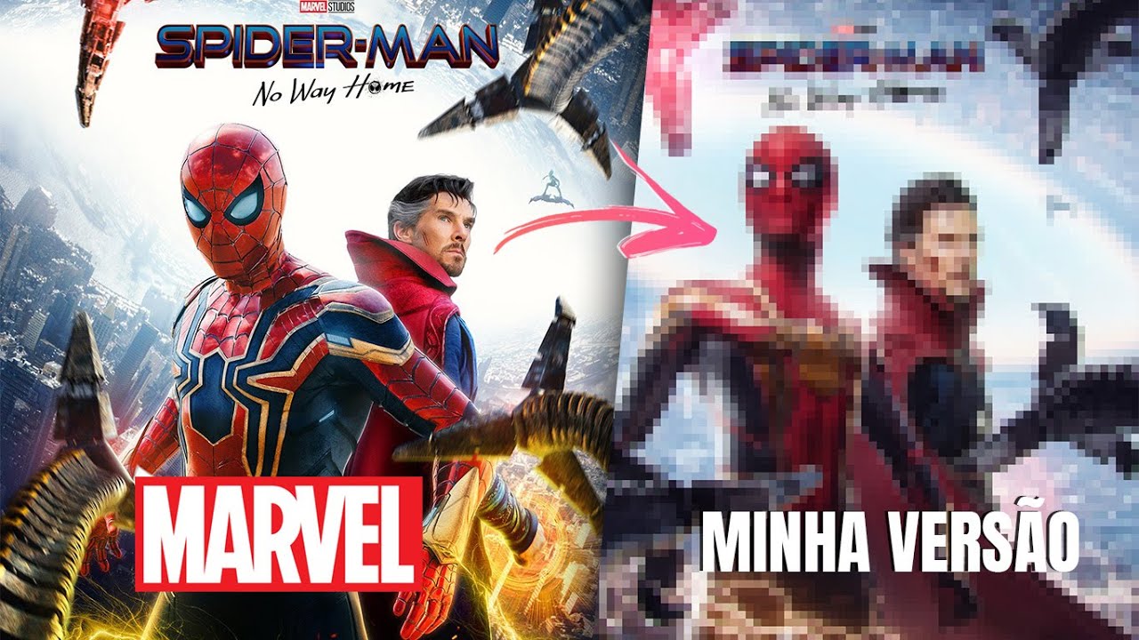 Fiz um poster no Photoshop MELHOR que da MARVEL?