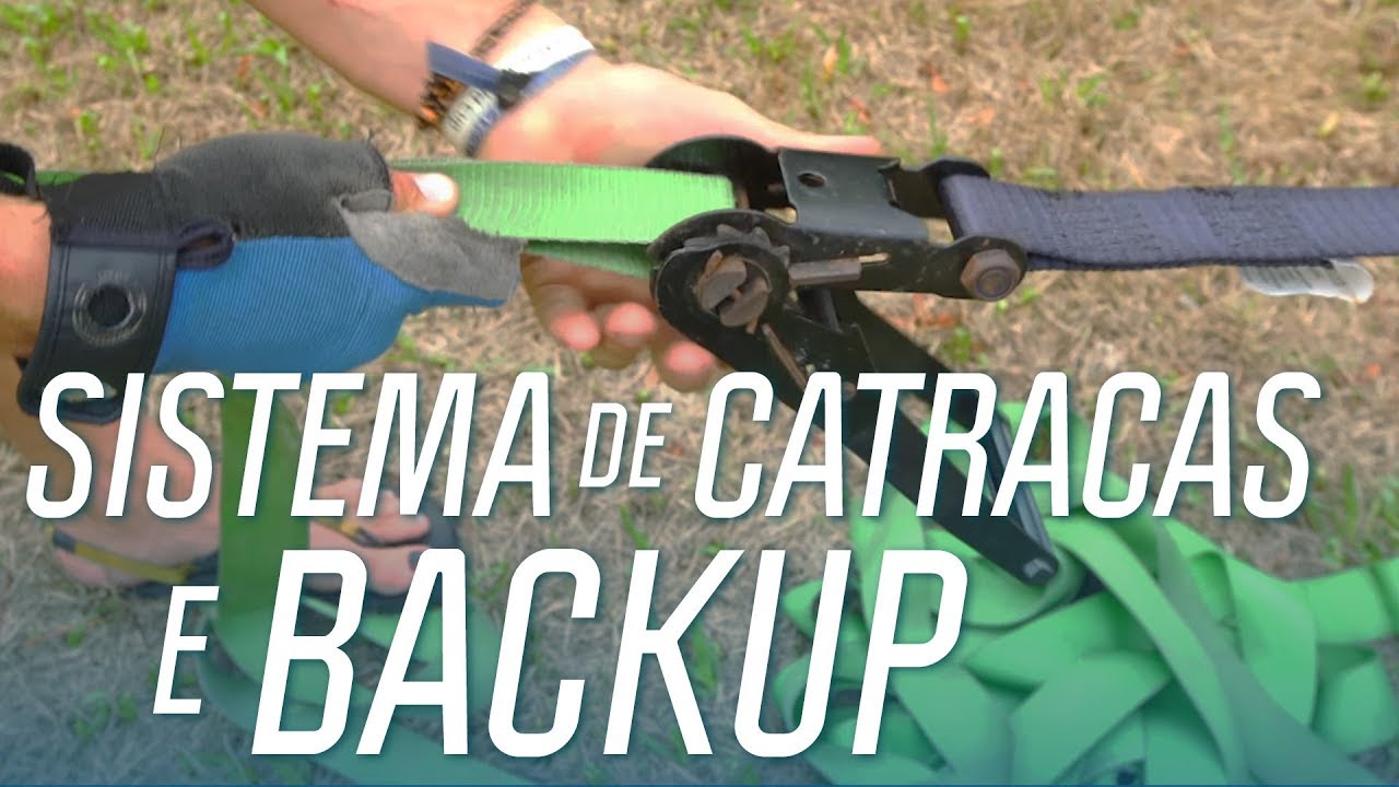 Como montar o Slackline: Sistema de Catraca e backup | Manual de Slackline | Canal OFF