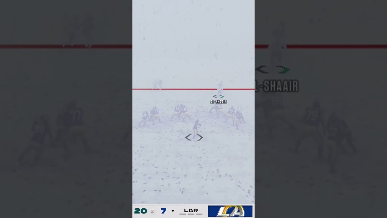 Snow blizzard on Madden 26 is actually insane 😳 #MADDEN #MADDEN26 #PS5