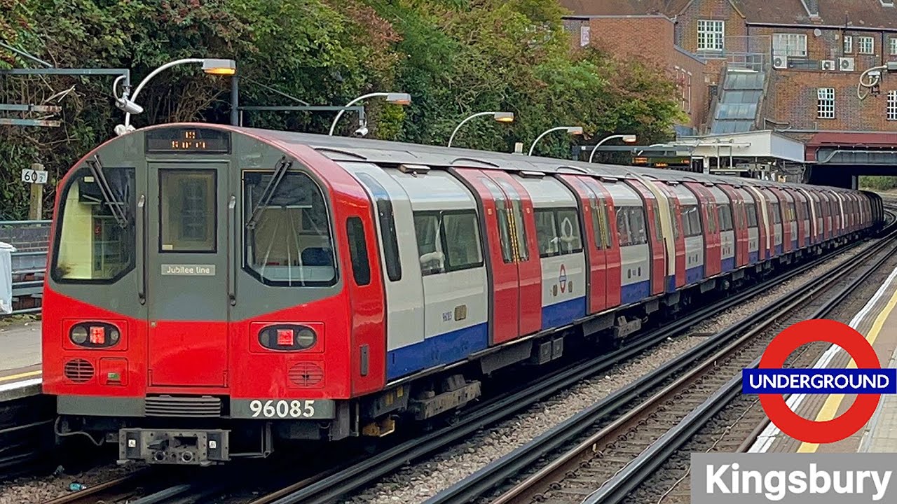 London Underground Jubilee line Trains at Kingsbury tube Station 05/10/2024