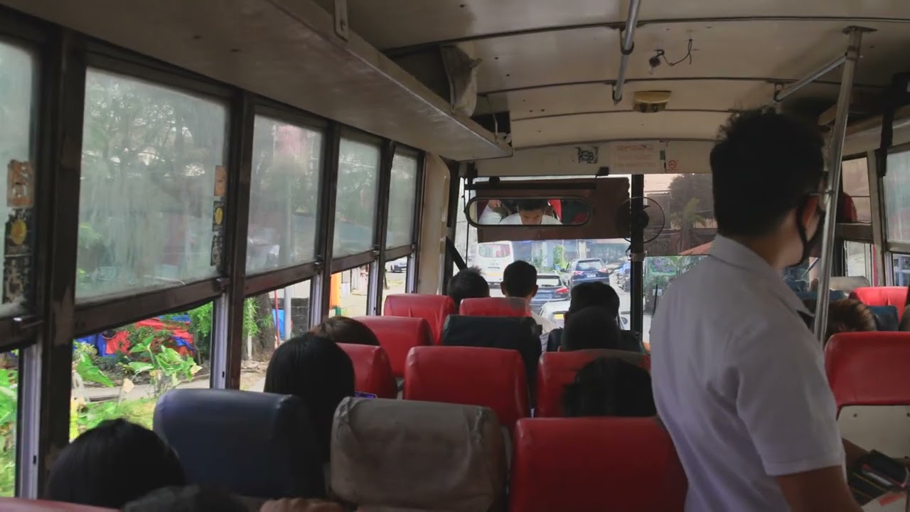 Philippines, Ordinary Fare bus ride from Motorpool to City Hall