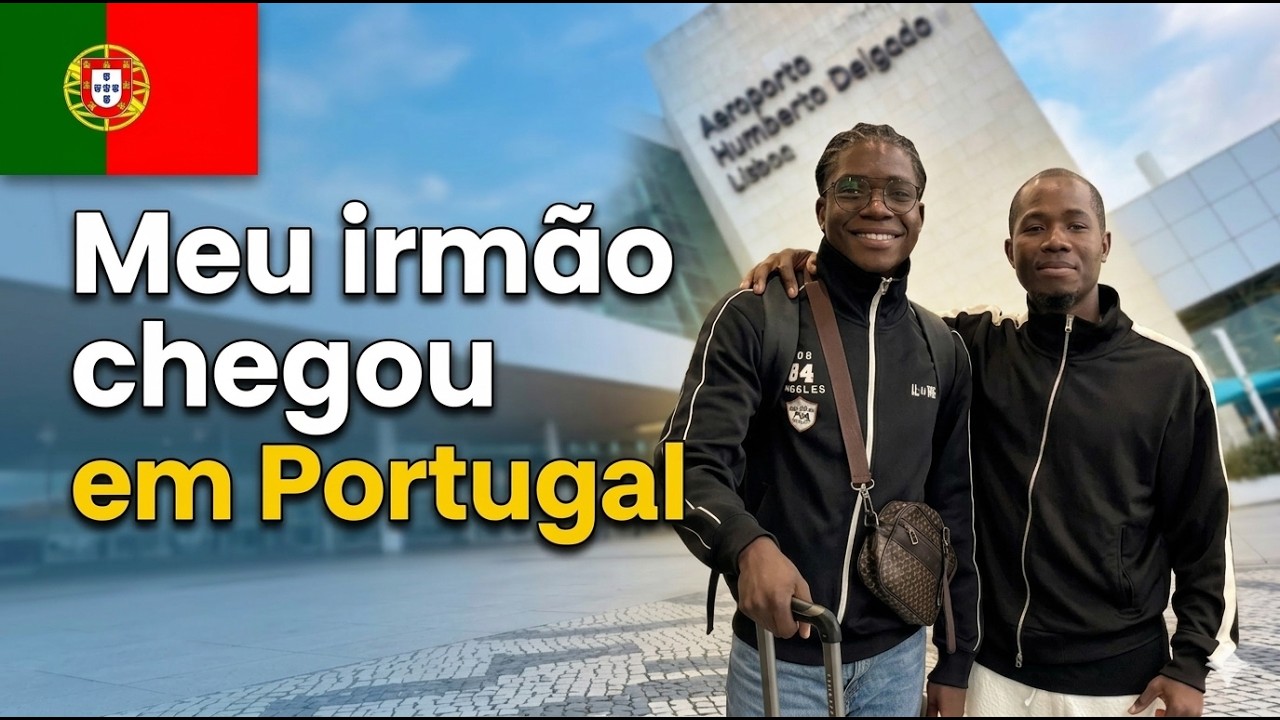 Depois de tanto tempo… meu irmão finalmente chegou a Portugal 🇵🇹