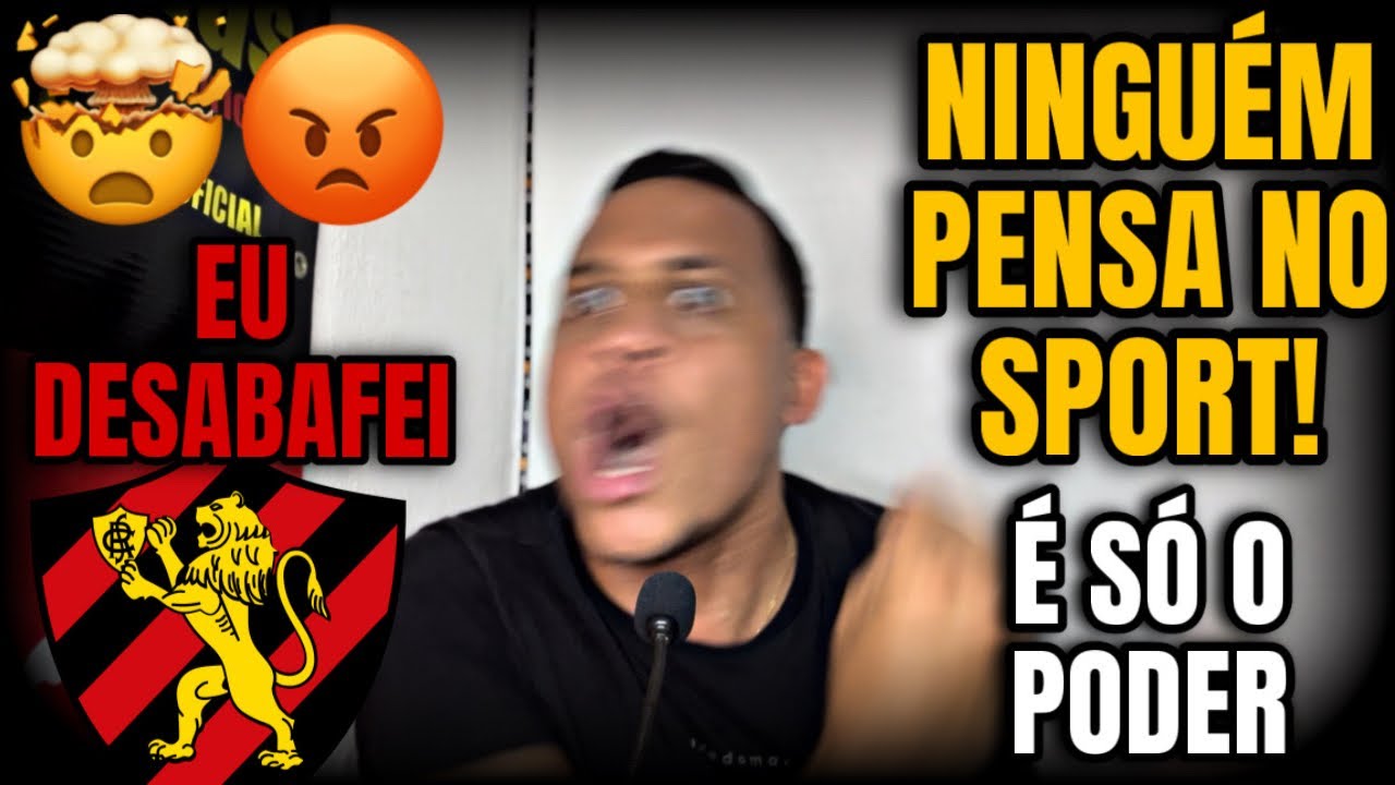 EU DESABAFEI CONTRA ESSES QUE N&Atilde;O PENSAM NO SPORT🤯 S&Oacute; O PODER! O NOSSO SPORT EST&Aacute; RUINDO: &Eacute; S&Eacute;RIO😡