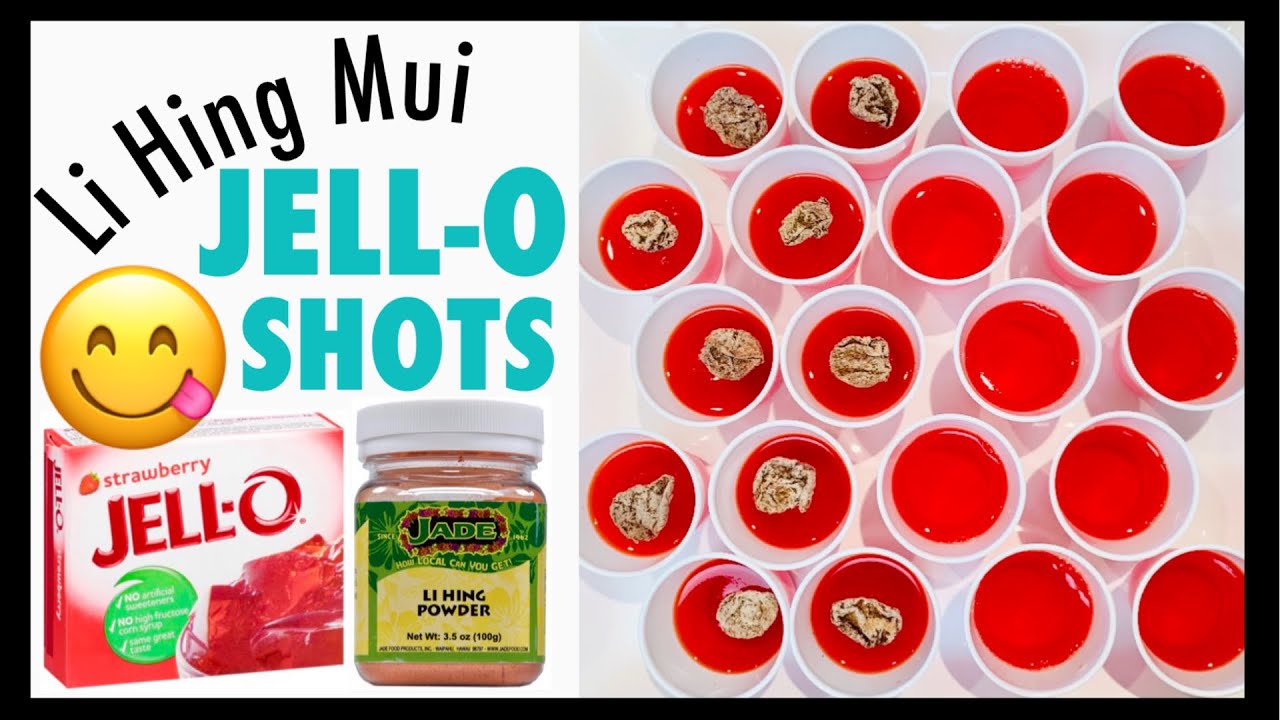 JELLO SHOTS WITH LI HING MUI | Sally Funakoshi