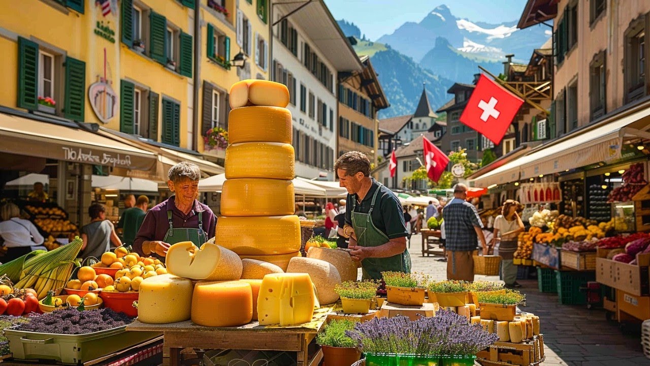 Фермерский рынок в Берне 🇨🇭 | Утренняя прогулка по Старому городу Швейцарии, внесенному в список....