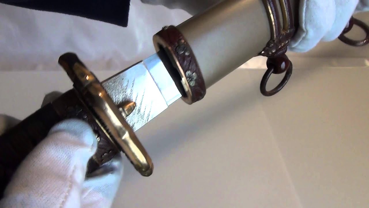Imperial Japan Military Sword TACHI Style Gunto in Superb Decorative Mountings