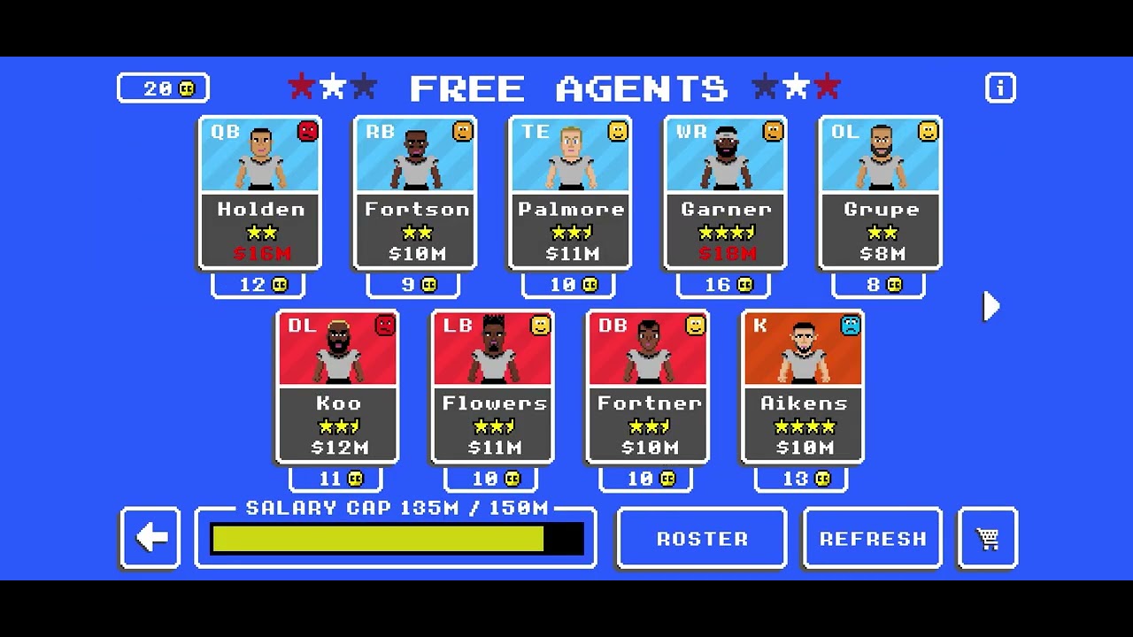 Playing retro bowl 