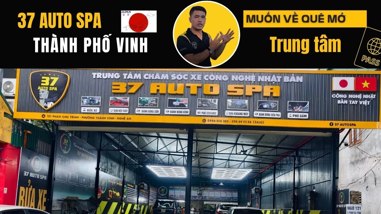 Mở Chăm Sóc Xe ở Quê Nhà Sau 10 Năm Làm Việc Xa Quê