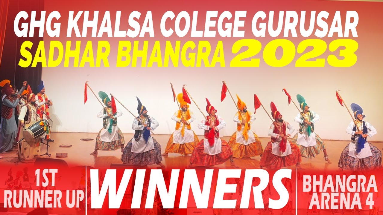 1st Runner Up // GHG Khalsa College Gurusar Sadhar // Bhangra Arena 4 // 2023