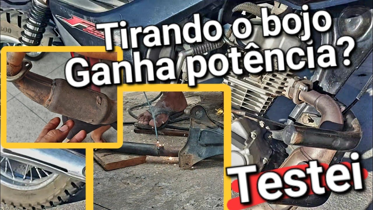 Tirando o bojo do escape da fan125 será que desenvolve mesmo? fiz o teste