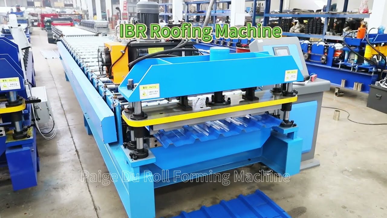 IBR roofing sheet roll forming machine