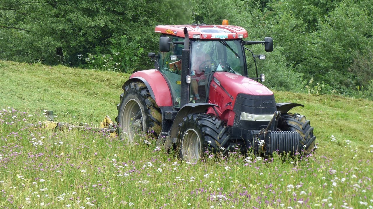 Мульчирование горных лугов Case IH Puma 210 + Multicut 620 - Spearhead 2017