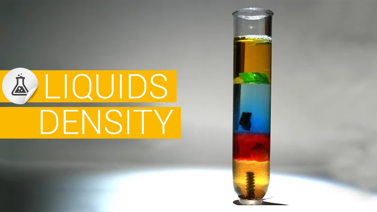 Densit&eacute; des liquides, masse volumique,  poids des liquides, densit&eacute; des mat&eacute;riaux experience