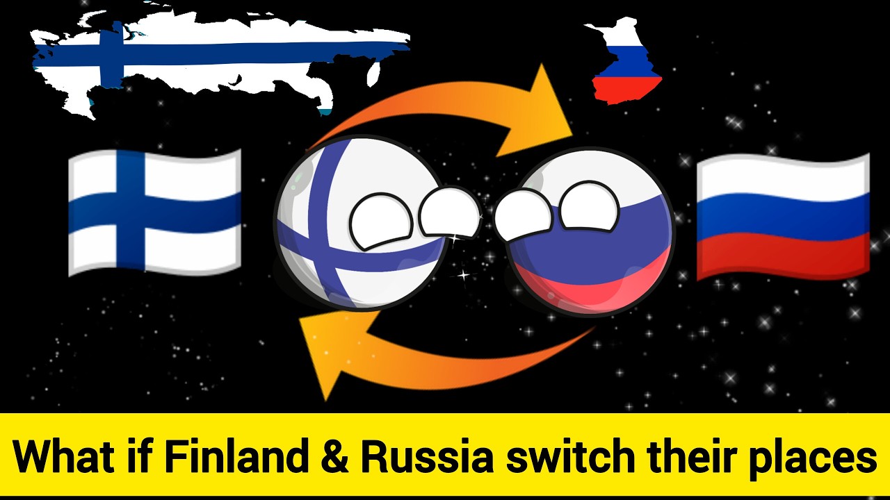 What if Finland and Russia switch their places|countries in a nutshell #countryballs #finland