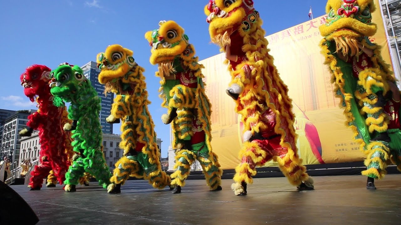 柔功門區德基國術會 Yau Kung Moon Richard Ow - Drum Routine & Lion Dance San Francisco City Hall