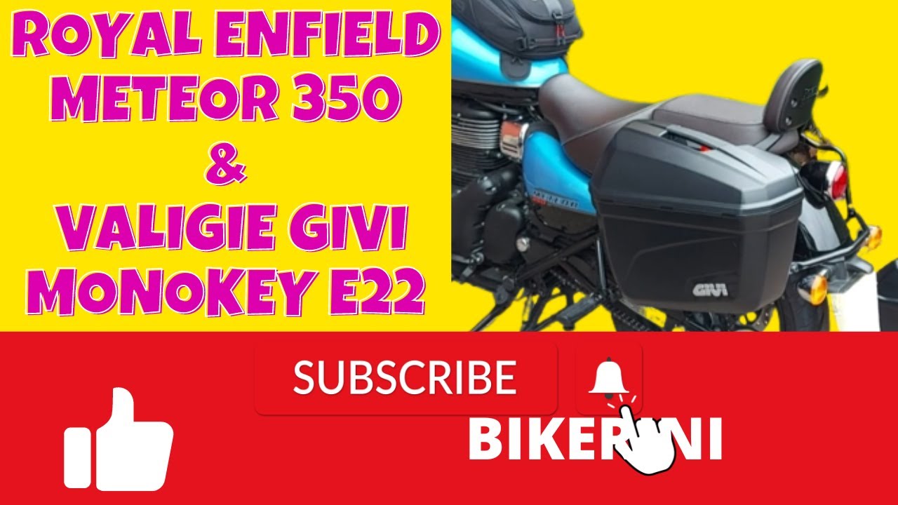 Royal Enfield Meteor 350 telaietti e valigie Givi E22 monokey