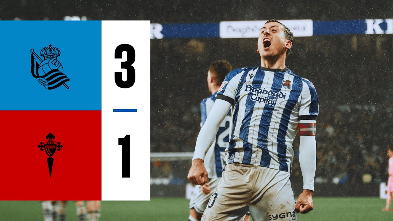 HIGHLIGHTS | LaLiga 25-26 | J21 | Real Sociedad 3 - 1 RC Celta de Vigo