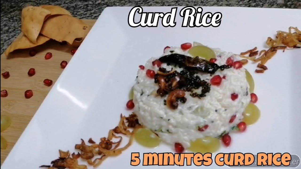 Curd Rice, South Indian Rice Recipe | How to make Curd Rice |5 minutes Curd Rice | Mosaranna