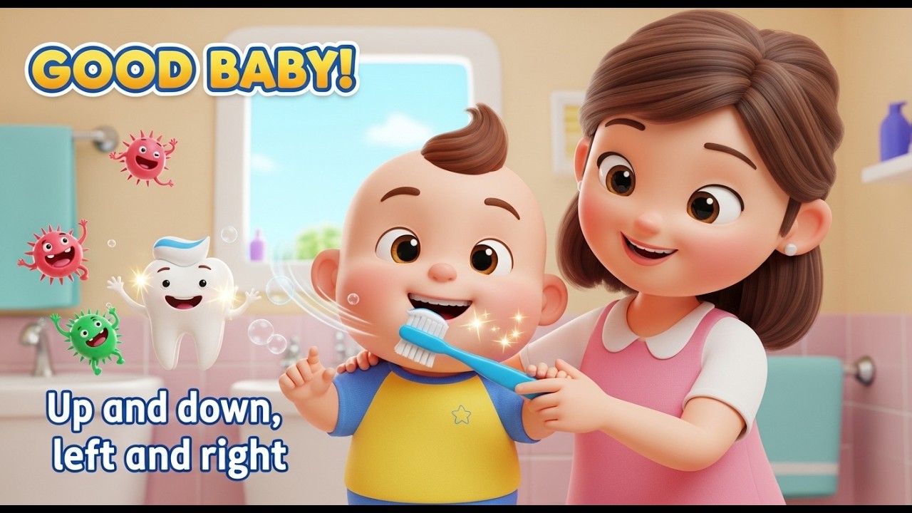 Good Baby Brush Your Teeth |  Fun Tooth Brushing Song for Kids  Nursery Rhymes | WellSon Kids
