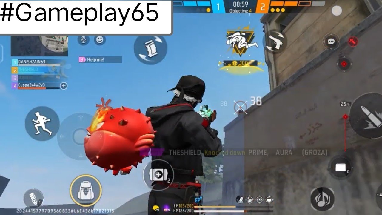 Free Fire Gameplay 65 ☠️☠️☠️ #freefiremax #freefireindia #freefireshorts 