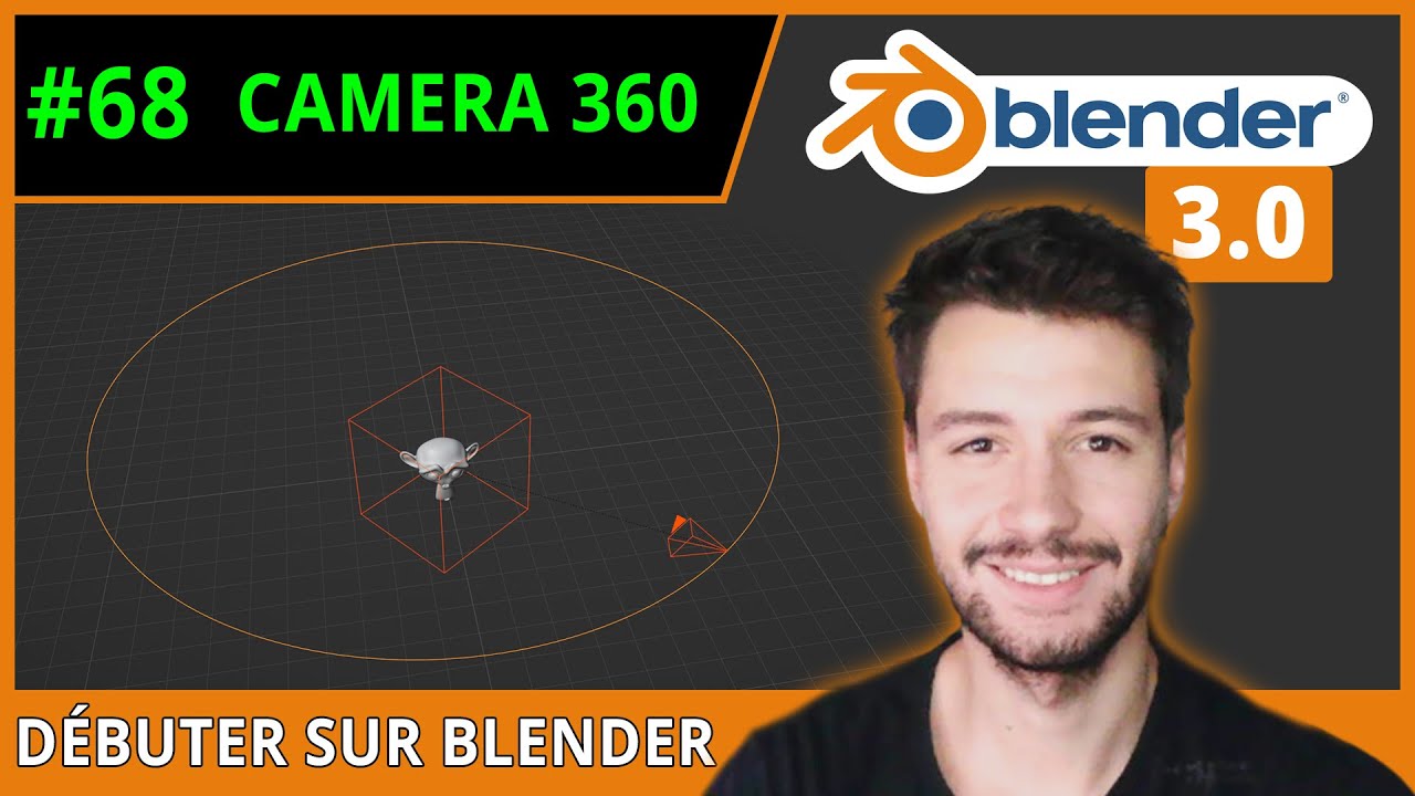 #68 | FAIRE TOURNER LA CAMERA AUTOUR D'UN OBJET - Débuter sur Blender [TUTO FR]