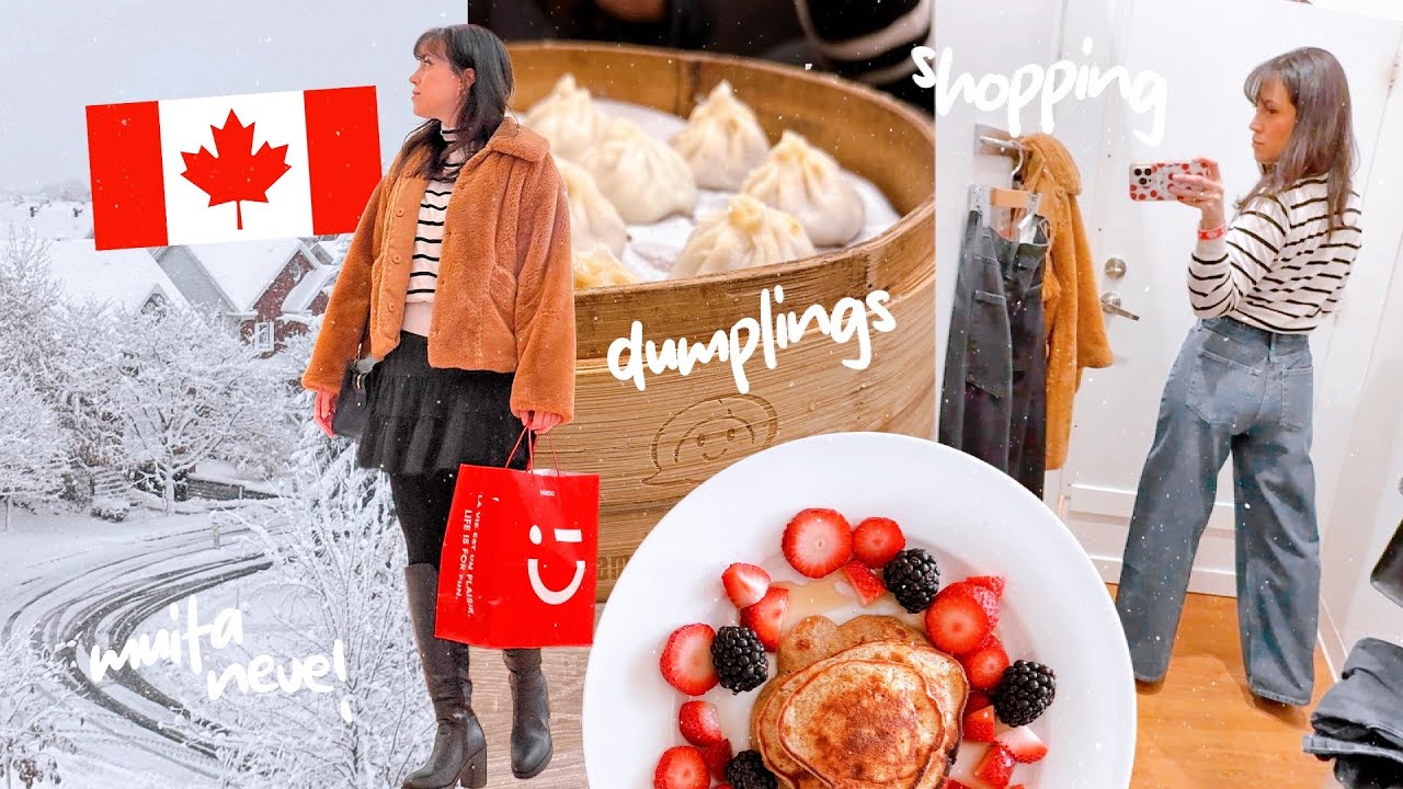 PENSEI EM DESISTIR... ❄️ Desabafo sobre trabalho + muita neve, shopping, UNIQLO, dumplings 🥟