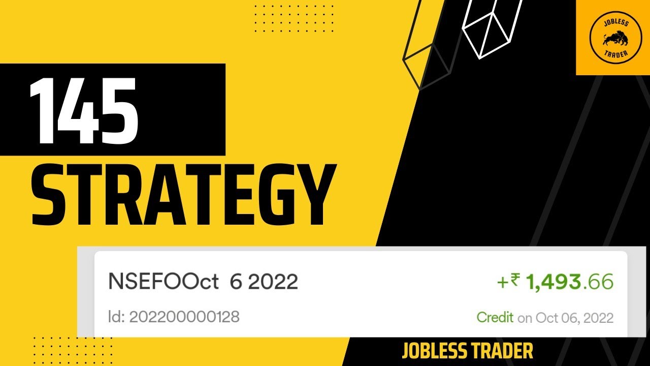 145 Strategy Live Trading #baapofchart #joblesstrader #145strategy