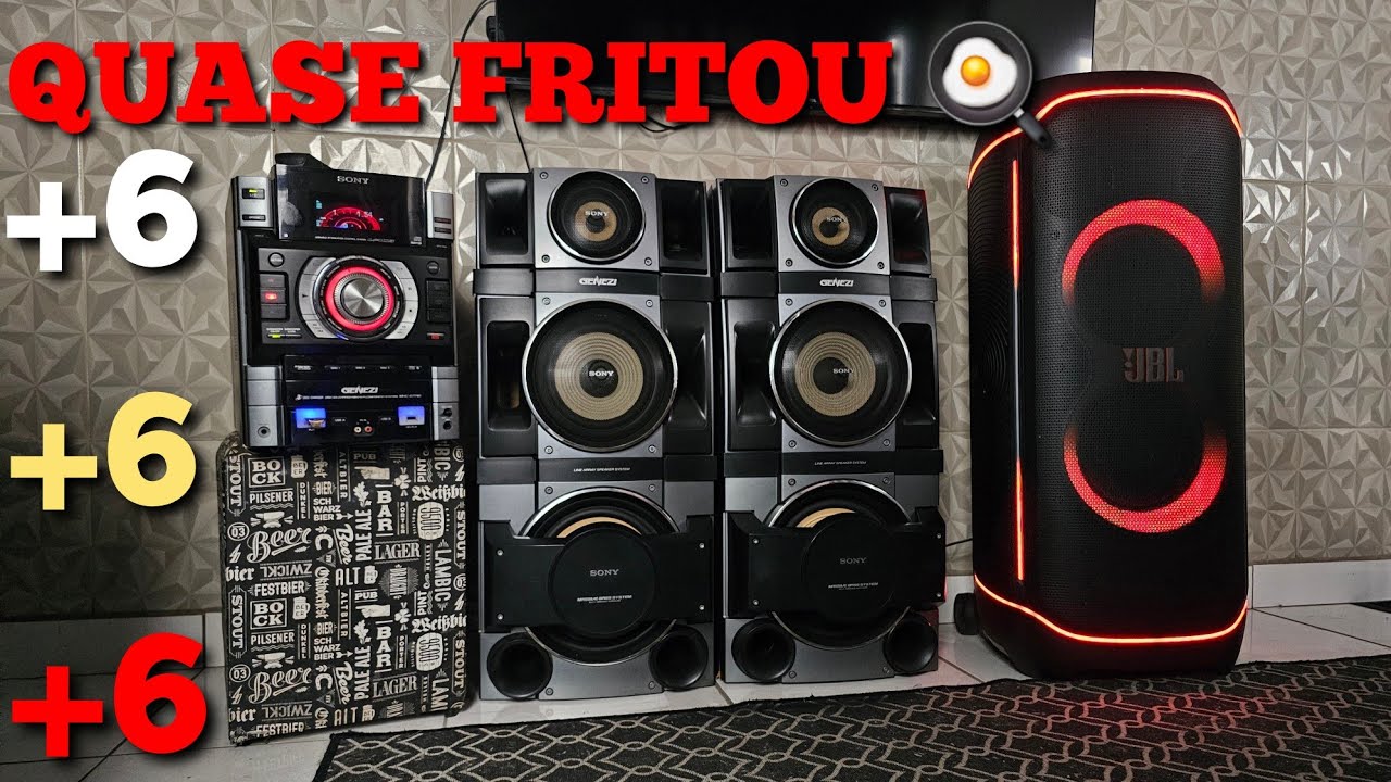 SONY GTR8 VS JBL ULTIMATE. COMO DESTRUIR UM SONY, QUASE ESTOUROU