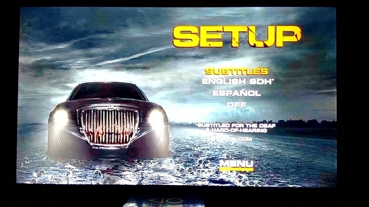 THE CAR ROAD TO REVENGE UNRATED MENU