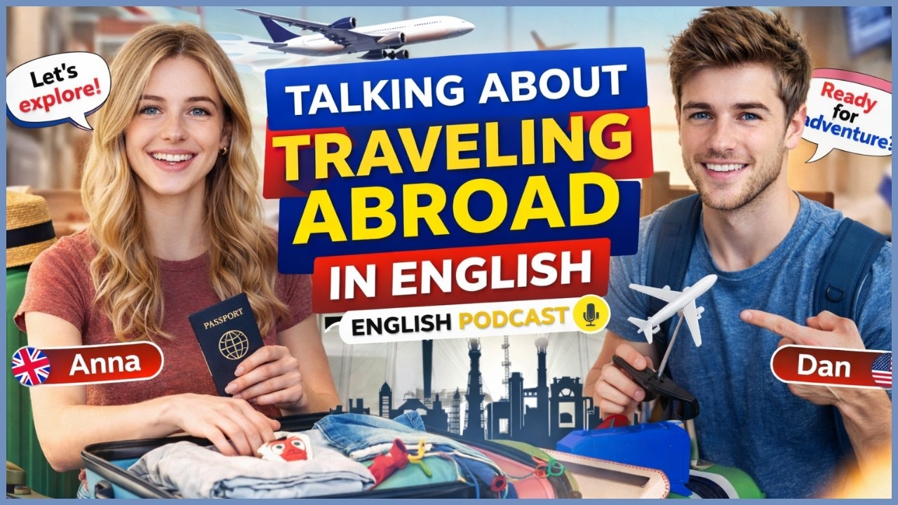 Travel English Conversation Podcast | How to Talk About Traveling Abroad |Learn English