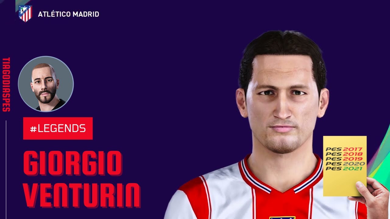 Giorgio Venturin (Atlético Madrid, Torino, Lazio, Napoli) Face + Stats | PES 2021