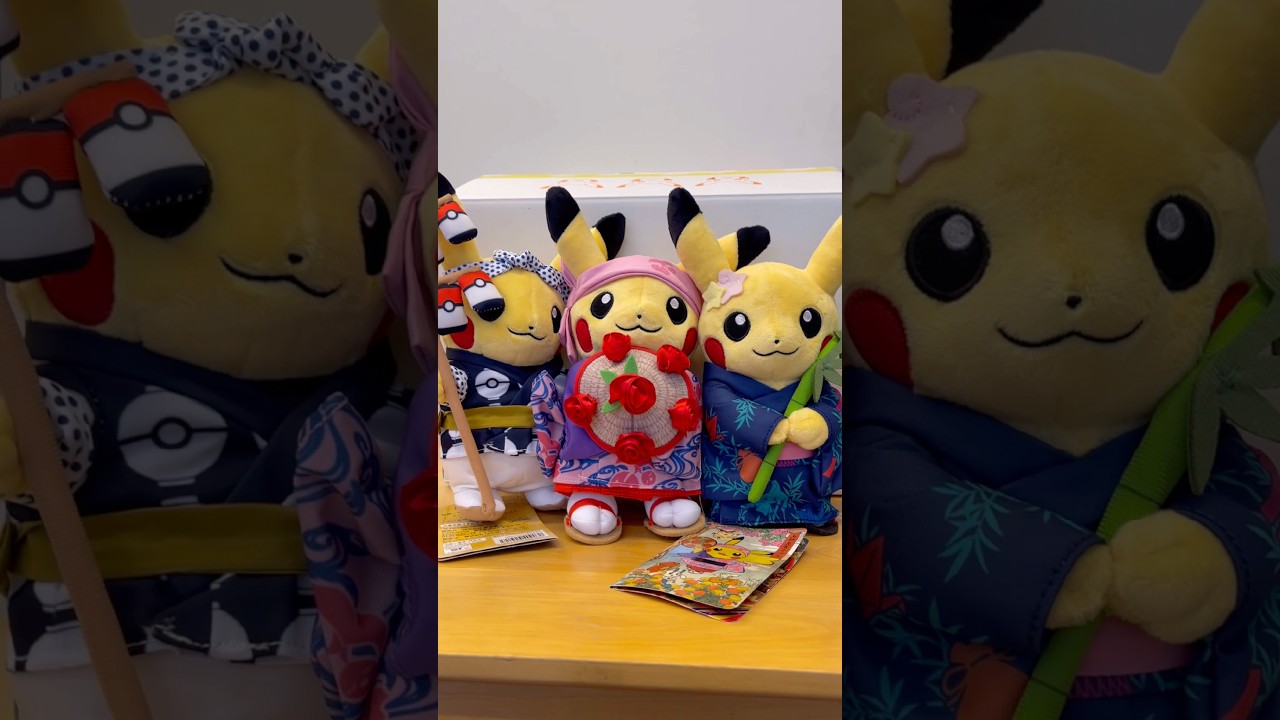 Japanese Limited Festival Pikachu Plushies from Pok&eacute;mon Center!