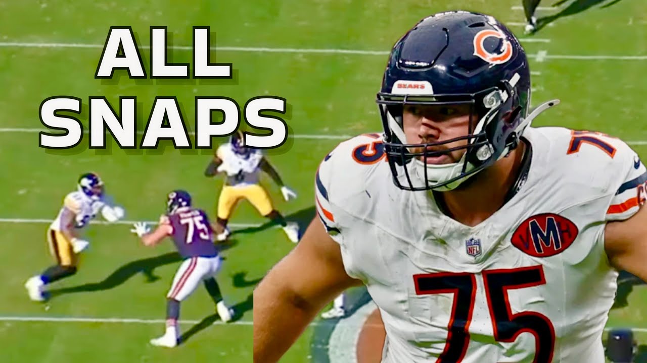 ROOKIE Ozzy Trapilo Week 12 NFL Highlights | All Snaps Vs Steelers