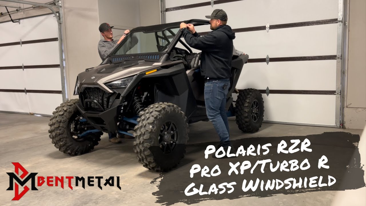 Bent Metal Off-Road Glass Windshield For Polaris RZR Pro XP/Turbo R