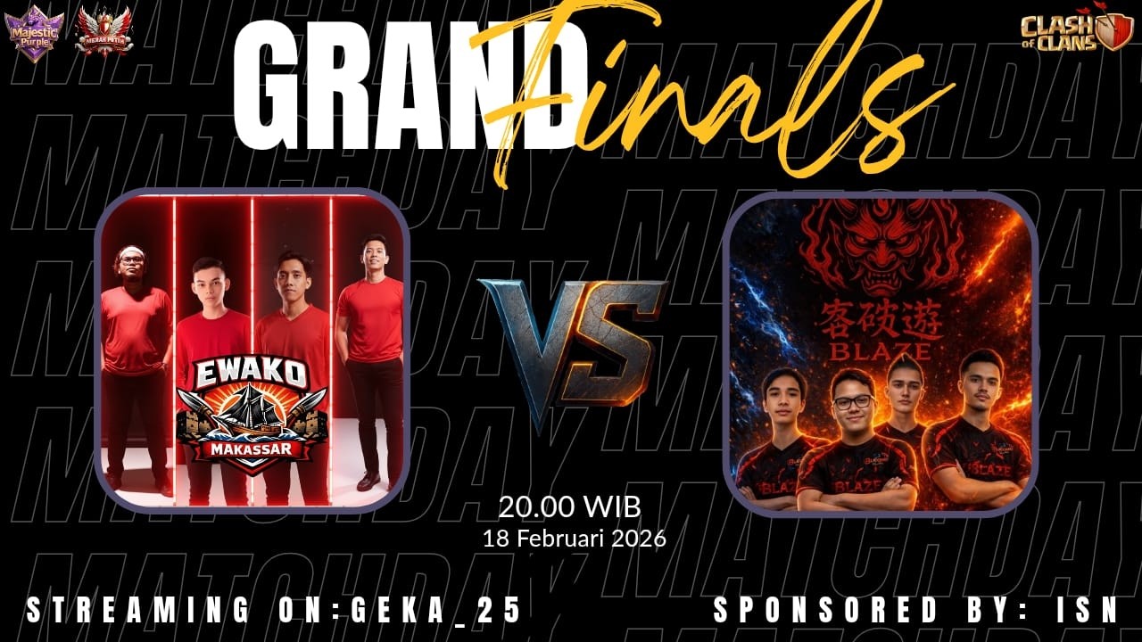 🔴 LIVE -  EWAKO MAKASSAR VS MUGEN BLAZE/GGC - GRAND FINAL MAJESTIC PURPLE - CLASH OF CLANS