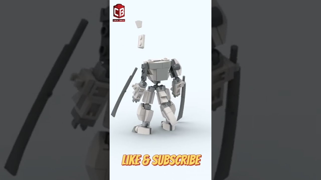 Lego Wolf Using N21 Mech Frame Satisfying Build