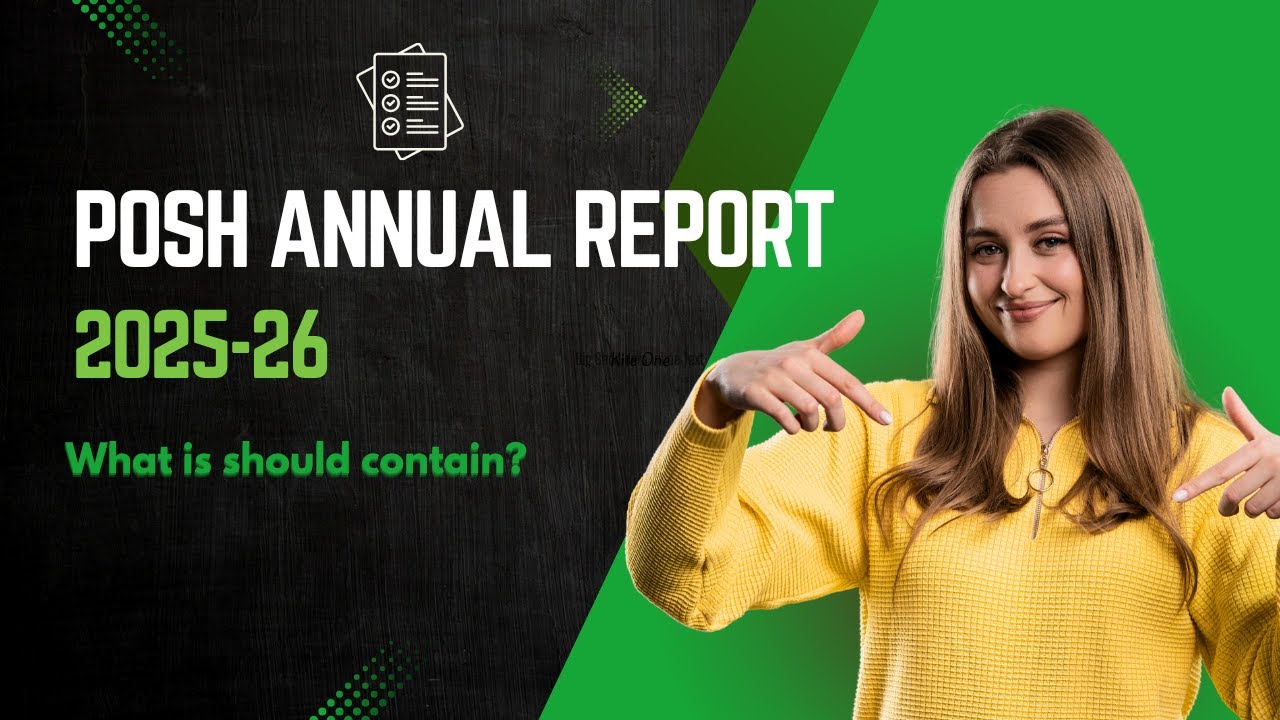 PoSH Compliance-Annual report format 2026-27 explained in just 2 minutes