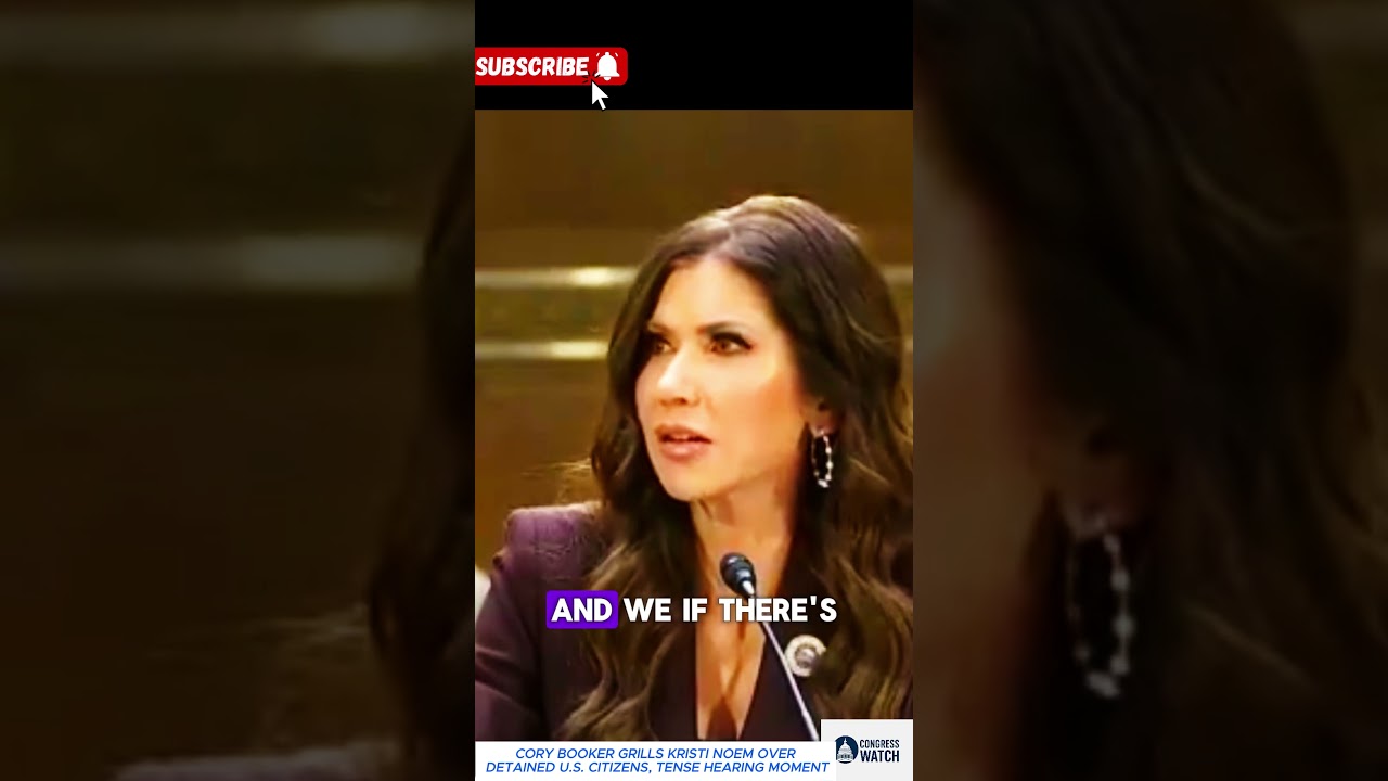 Booker Demands Answers From Kristi Noem on Detained Americans, Heated Exchange