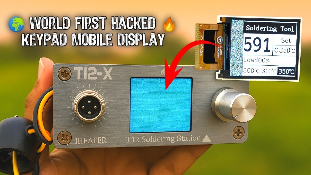 T12-X Soldering Iron Display White | LCD Change | Rotary Problem | Dual Handle Modification By MDM