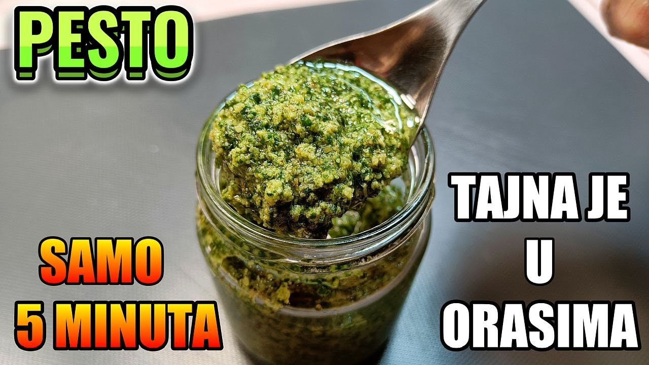 САМЫЙ ЛУЧШИЙ Домашний PESTO Соус – Готов ВСЕГО ЗА 5 МИНУТ! (Орехи вместо дорогих кедровых)