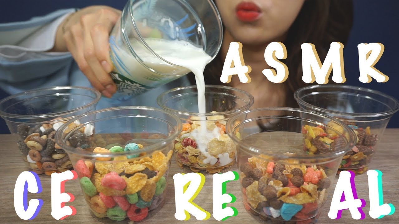 ASMR Cereal Eating sounds | 시리얼 먹방 | NO TALKING