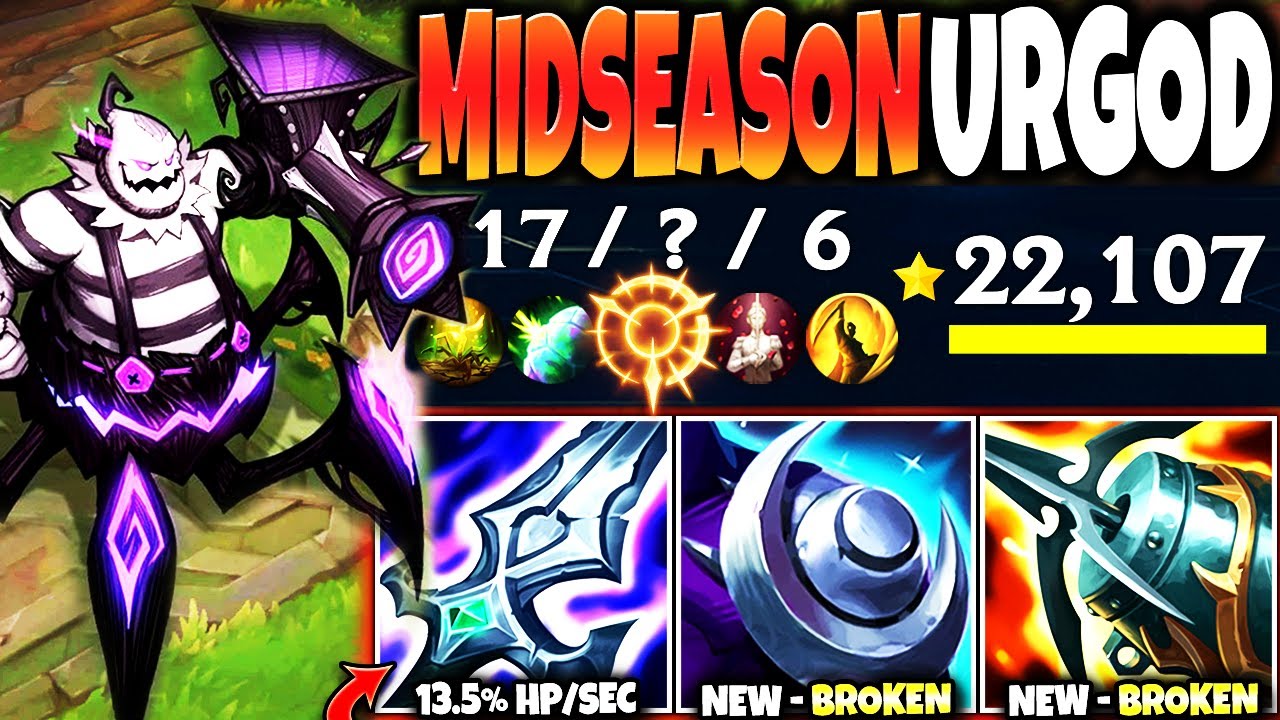 Meet our New Midseason Update URGOT BUILD ~ x33% Bonus DMG + ON-HIT = 💀 - LoL Urgot s13 Gameplay