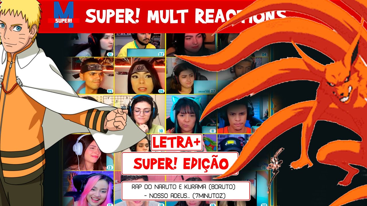 SUPER! MULT REACT | Naruto e Kurama - NOSSO ADEUS... [7minutoz] (1440p)