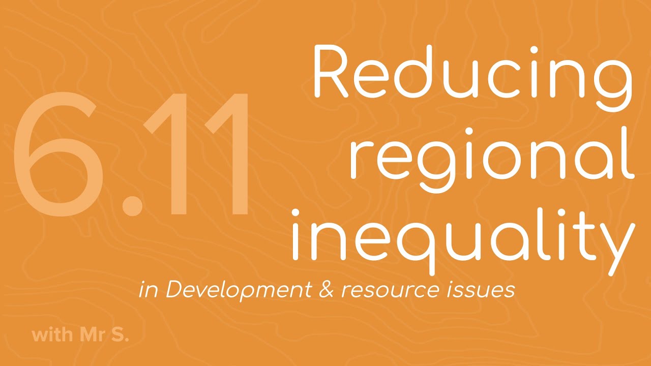 Reducing regional inequality (FMGL6.11)