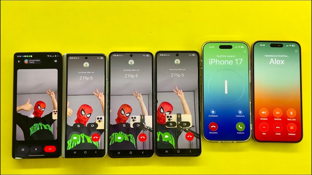 FaceTime + Google MEET Incoming Outgoing Call iPhone Air, 16 Plus, Realme 12 Pro, Samsung Galaxy 