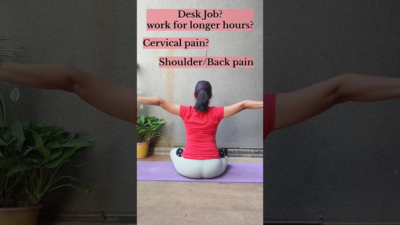 Is Health affecting due to work load?try this simple Yoga Asana🙏